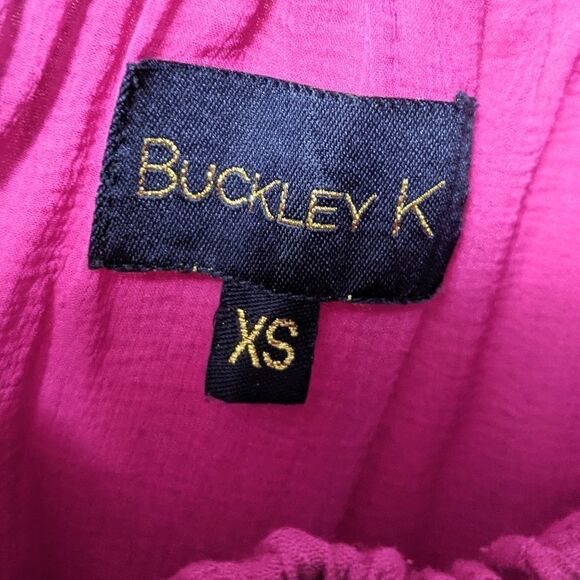 BUCKLEY Tala Off Shoulder Confetti Fringe Dress XS - Picture 4 of 7